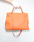 Hermes Kelly 35 Clemence Leather in Orange, back view